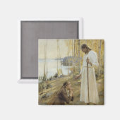 Albert Edelfelt - Christus und Maria Magdalene Magnet (Vorderseite/Rückseite)