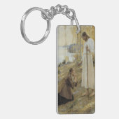 Albert Edelfelt - Christus und Maria Magdalene Schlüsselanhänger (Vorderseite links)