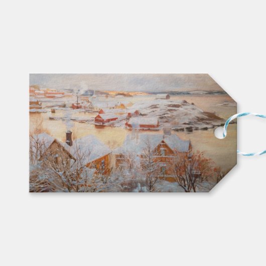 Albert Edelfelt - Dezember Day Geschenkanhänger (Vorderseite (Horizontal))