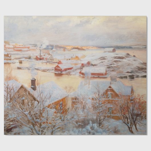 Albert Edelfelt - Dezember Day Geschenkpapier (Flach)