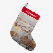 Albert Edelfelt - Dezember Day Kleiner Weihnachtsstrumpf (Vorderansicht (hängend))