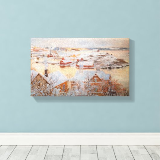 Albert Edelfelt - Dezember Day Leinwanddruck (Insitu (Holzboden))