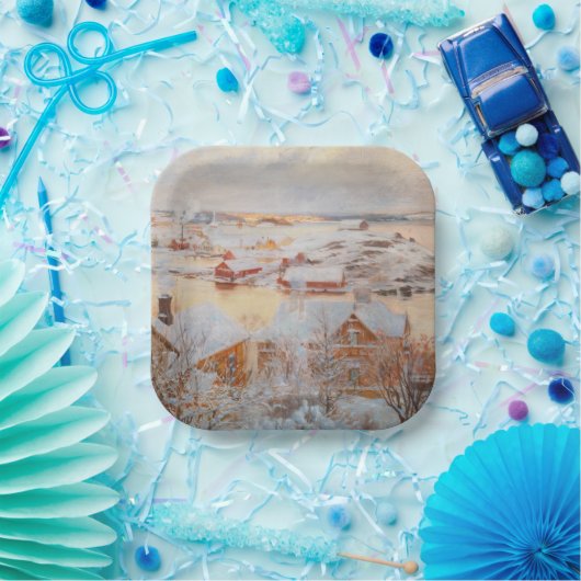 Albert Edelfelt - Dezember Day Pappteller (Party)