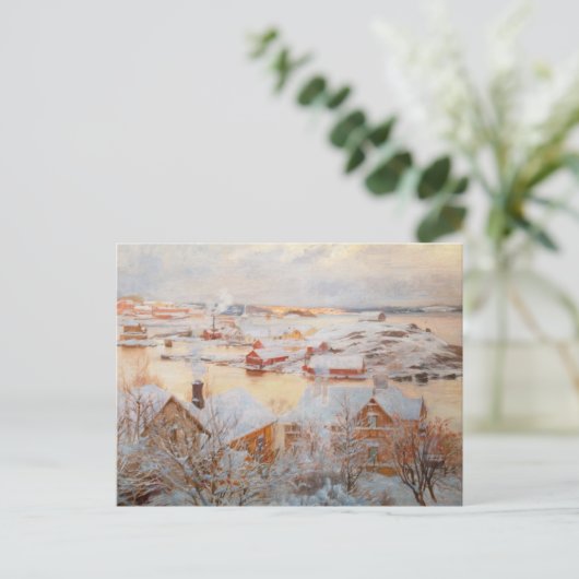 Albert Edelfelt - Dezember Day Postkarte (Stehend Vorderseite)