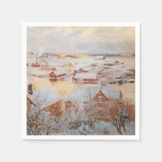 Albert Edelfelt - Dezember Day Serviette (Vorderseite)