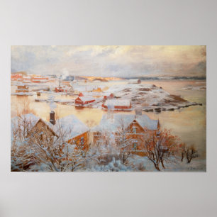 Albert Edelfelt - Dezembertag Poster