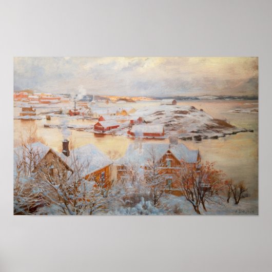 Albert Edelfelt - Dezembertag Poster (Vorne)