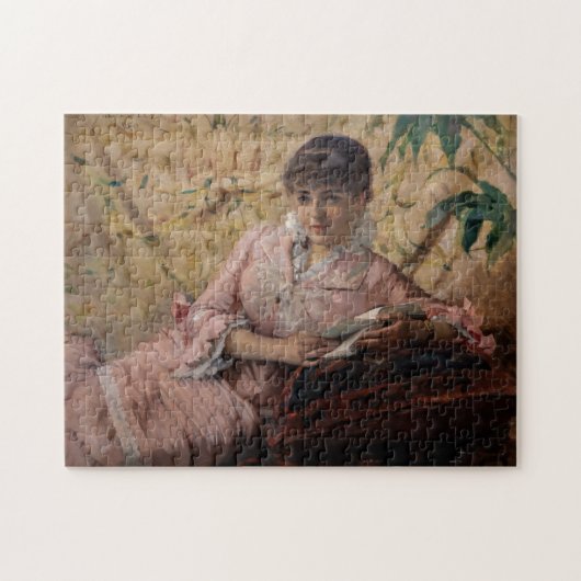 Albert Edelfelt - Die lesende Pariserin Puzzle (Horizontal)