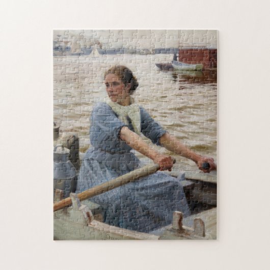 Albert Edelfelt - Die Milchfrau Puzzle (Vertikal)