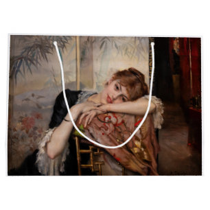 Albert Edelfelt - Die Pariserin / Virginie Große Geschenktüte