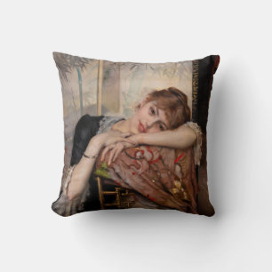 Albert Edelfelt - Die Pariserin / Virginie Kissen