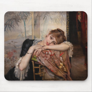 Albert Edelfelt - Die Pariserin / Virginie Mousepad