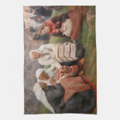 Albert Edelfelt - Frauen außerhalb der Kirche Geschirrtuch (Vertikal)