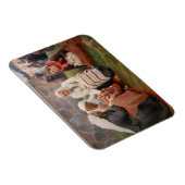 Albert Edelfelt - Frauen außerhalb der Kirche Magnet (Rechte Seite)