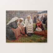 Albert Edelfelt - Frauen außerhalb der Kirche Puzzle (Horizontal)