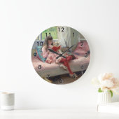 Albert Edelfelt - Good Friends Große Wanduhr (Zuhause)