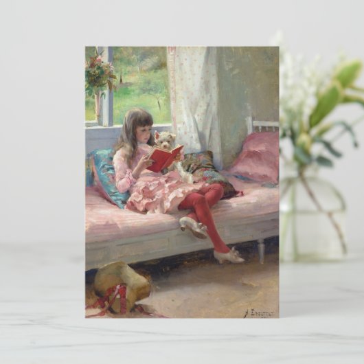 Albert Edelfelt - Gute Freunde Einladung (Stehend Vorderseite)