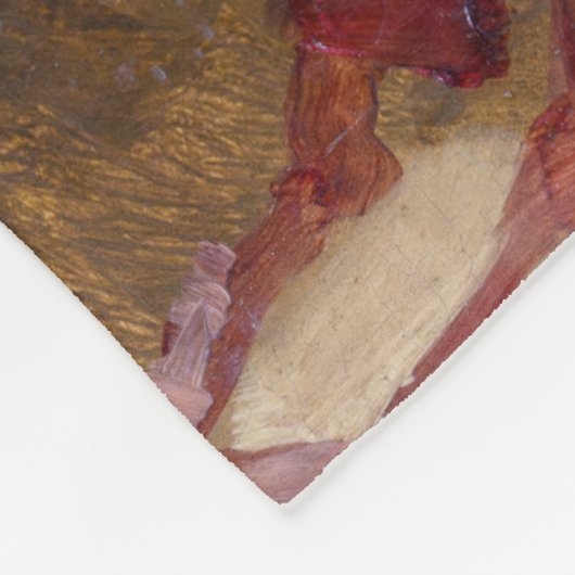 Albert Edelfelt - Gute Freunde Fleecedecke (Ecke)