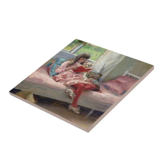 Albert Edelfelt - Gute Freunde Fliese (Seite)