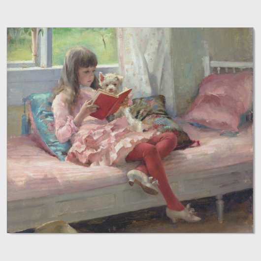 Albert Edelfelt - Gute Freunde Geschenkpapier (Flach)