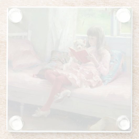 Albert Edelfelt - Gute Freunde Glasuntersetzer (Rückseite)