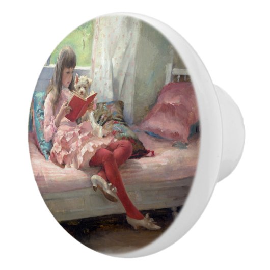 Albert Edelfelt - Gute Freunde Keramikknauf (Rechts)