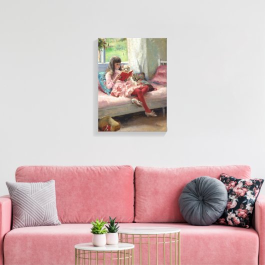 Albert Edelfelt - Gute Freunde Leinwanddruck (Insitu (Wohnzimmer))