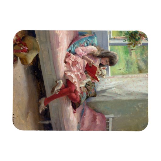 Albert Edelfelt - Gute Freunde Magnet (Horizontal)