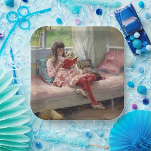 Albert Edelfelt - Gute Freunde Pappteller (Party)