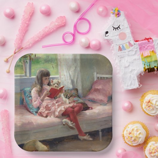 Albert Edelfelt - Gute Freunde Pappteller (Party)