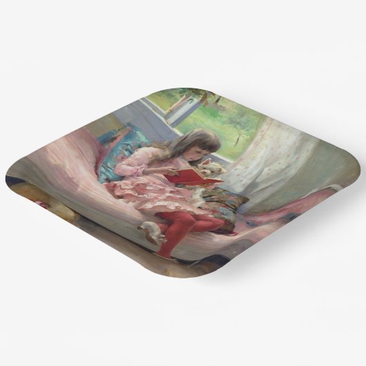 Albert Edelfelt - Gute Freunde Pappteller (Gewinkelt)