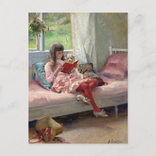 Albert Edelfelt - Gute Freunde Postkarte (Vorderseite)