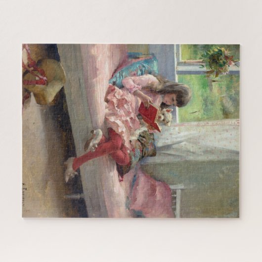 Albert Edelfelt - Gute Freunde Puzzle (Horizontal)