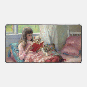 Albert Edelfelt - Gute Freunde Schreibtischunterlage