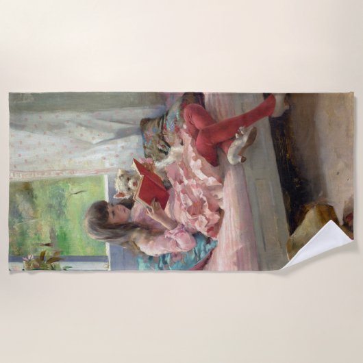 Albert Edelfelt - Gute Freunde Strandtuch (Vorderseite)