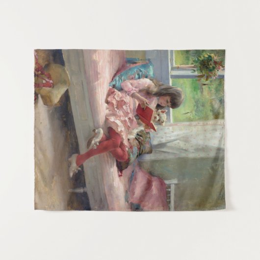 Albert Edelfelt - Gute Freunde Wandteppich (Vorderseite (Horizontal))