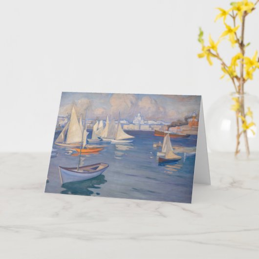 Albert Edelfelt - Hafen in Helsinki Karte (Gelbe Blume)