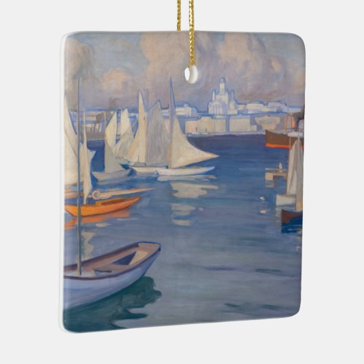 Albert Edelfelt - Hafen in Helsinki Keramikornament (Rechts)