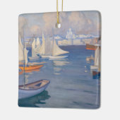 Albert Edelfelt - Hafen in Helsinki Keramikornament (Links)