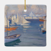 Albert Edelfelt - Hafen in Helsinki Keramikornament (Rückseite)