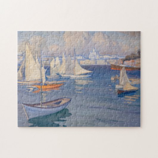 Albert Edelfelt - Hafen in Helsinki Puzzle (Horizontal)