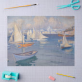 Albert Edelfelt - Hafen in Helsinki Seidenpapier (Basteln)