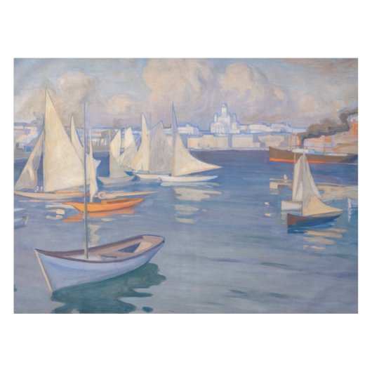 Albert Edelfelt - Hafen in Helsinki Tischdecke (Vorderseite (Horizontal))