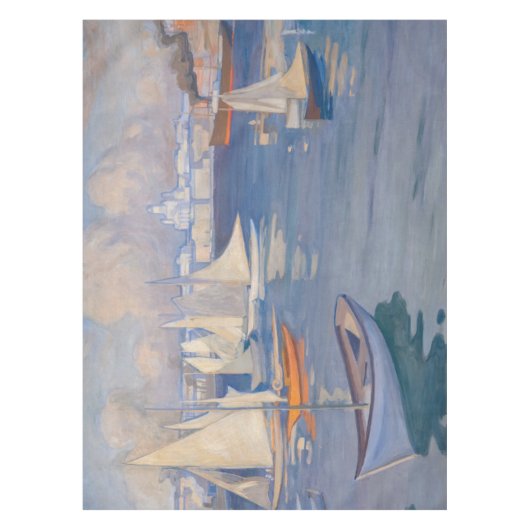 Albert Edelfelt - Hafen in Helsinki Tischdecke (Vorderseite)