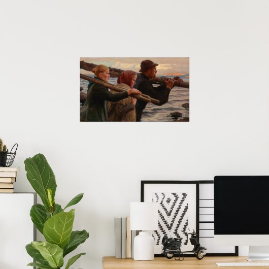 Albert Edelfelt - Im Äußeren Archipel Poster (Heimbüro)