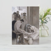 Albert Edelfelt - Jesus Washing Feet of Disciples Einladung (Stehend Vorderseite)