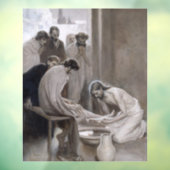 Albert Edelfelt - Jesus Washing Feet of Disciples Fensteraufkleber (Blatt 3)