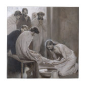 Albert Edelfelt - Jesus Washing Feet of Disciples Fliese (Vorderseite)