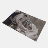 Albert Edelfelt - Jesus Washing Feet of Disciples Fußmatte (Schrägansicht)