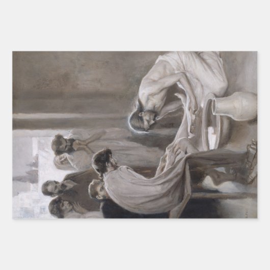 Albert Edelfelt - Jesus Washing Feet of Disciples Geschenkpapier Set (Vorderseite)